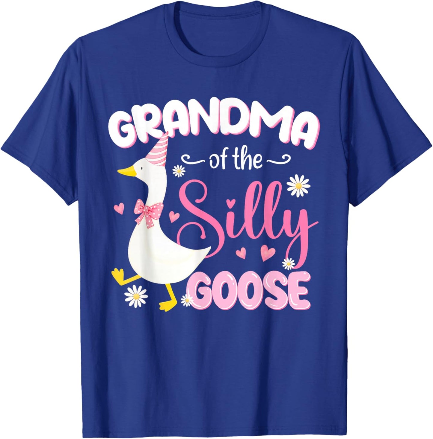 Silly Grandma Goose 1st Birthday Family Matching Party T-Shirt - T-Shirt | Royal