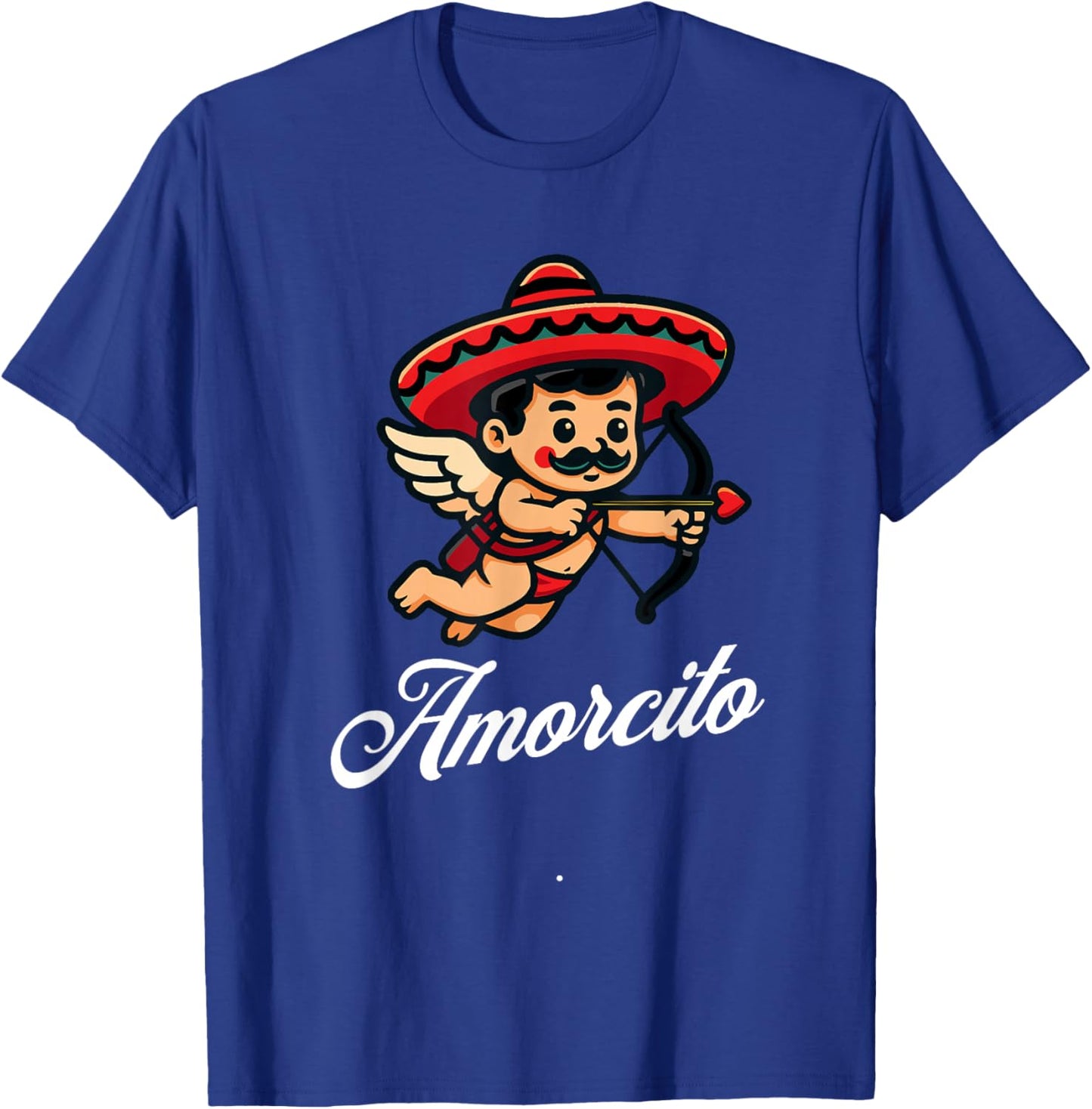 Amorcito Mexican Coupid Valentines Day I Love You Spanish T-Shirt - T-Shirt | Royal