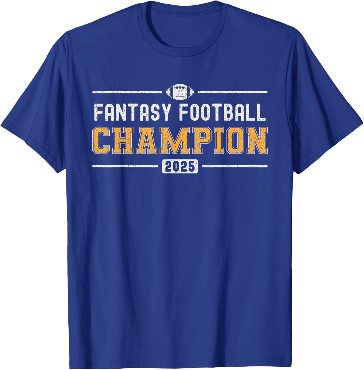 Varsity Trophy 2025 Winner Fantasy Football Champion T-Shirt - T-Shirt | Royal