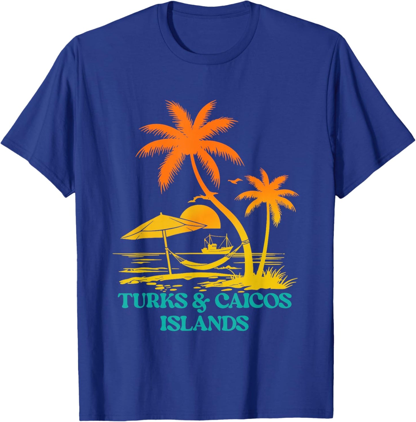 Grand Turk Island Turks and Caicos Beach Vacation Vintage T-Shirt - T-Shirt | Royal