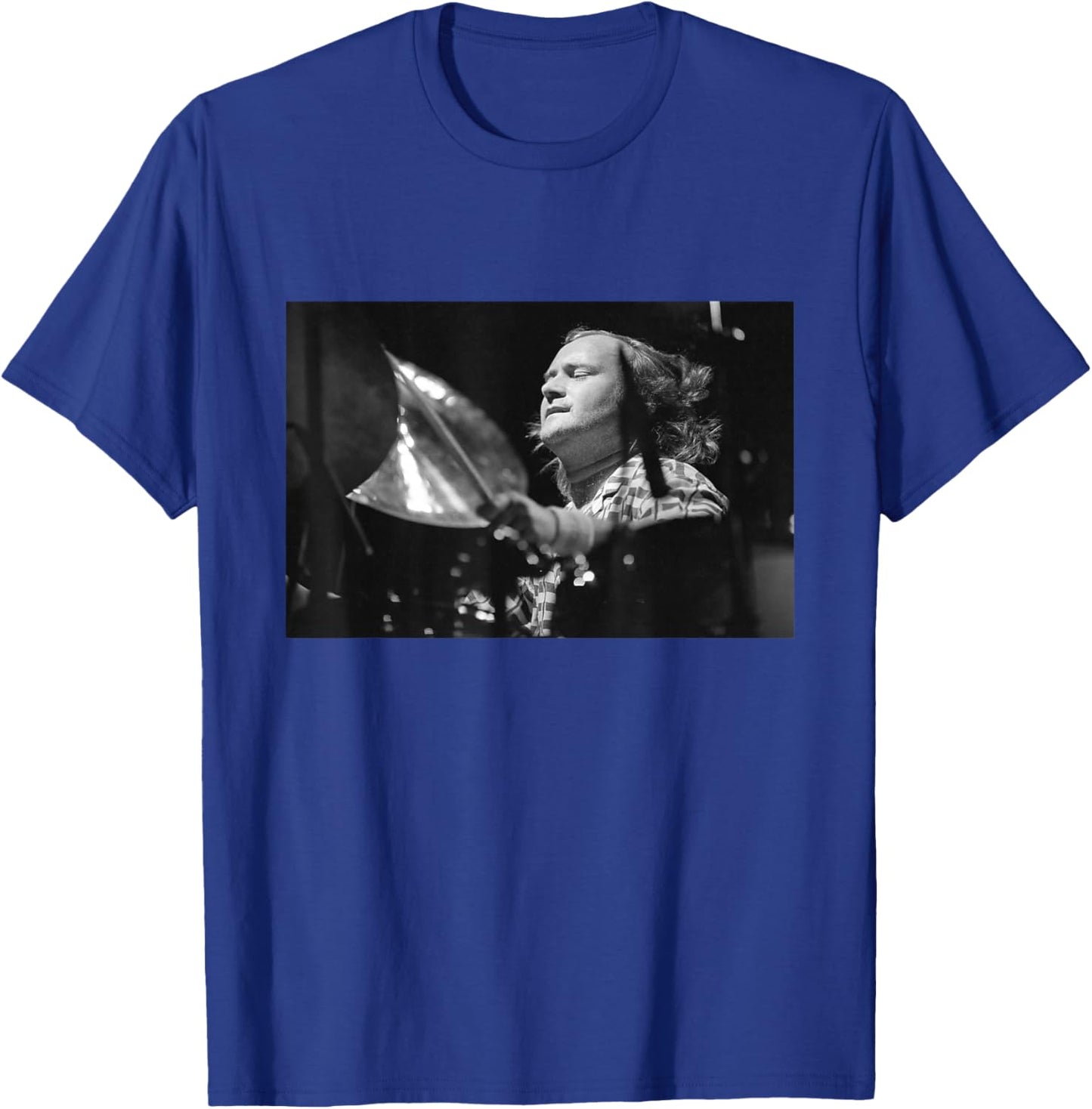 Phil Collins Drumming for Eric Clapton Birmingham NEC 1986 T-Shirt - T-Shirt | Royal