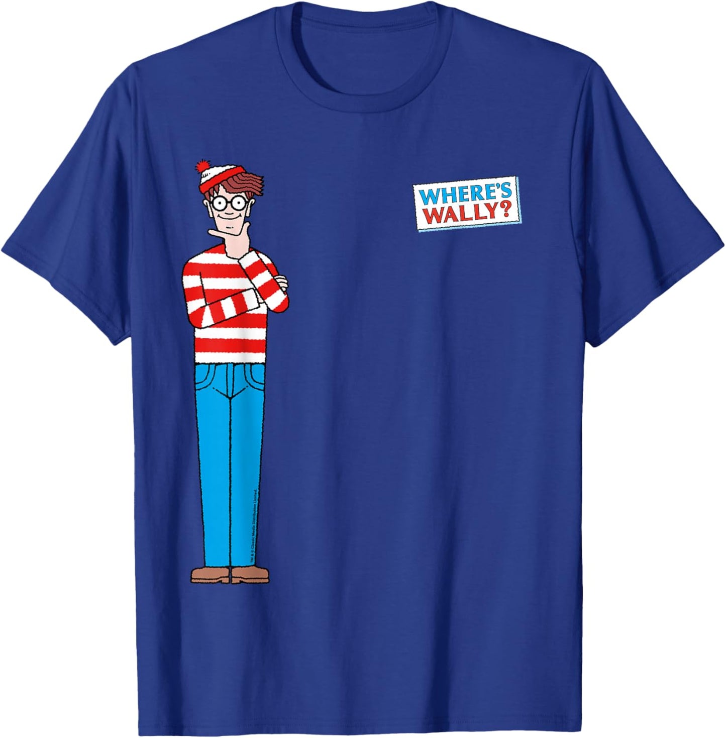 Where’s Wally Classic Pose T-Shirt - T-Shirt | Royal
