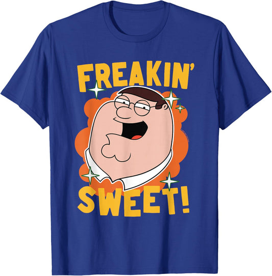 Family Guy Freakin' Sweet Peter Griffin Portrait Cartoon T-Shirt - T-Shirt | Royal