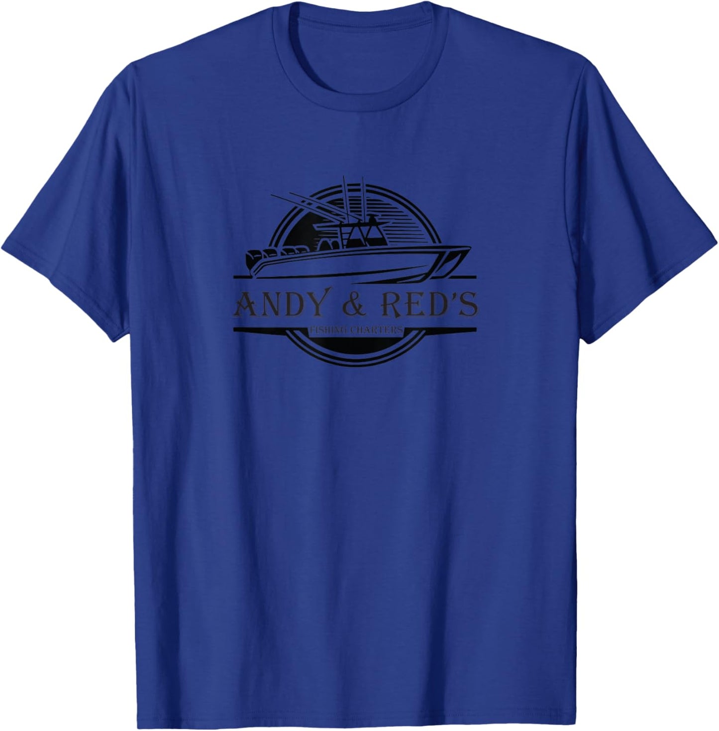 Vintage Andy and Red's Boat Repair Fishing Charters Boating T-Shirt - T-Shirt | Royal