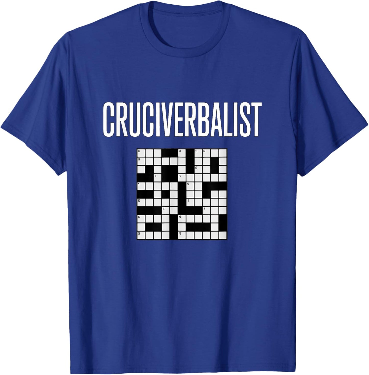 Cruciverbalist Crossword Puzzle Word Lover Humor T-Shirt - T-Shirt | Royal