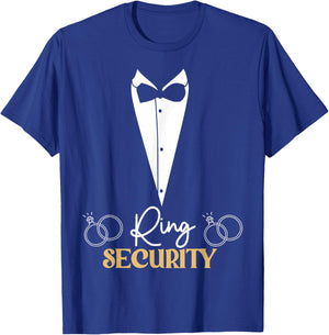 Kids Ring Security Ring Bearer Boys Wedding Party Marriage T-Shirt - T-Shirt | Royal