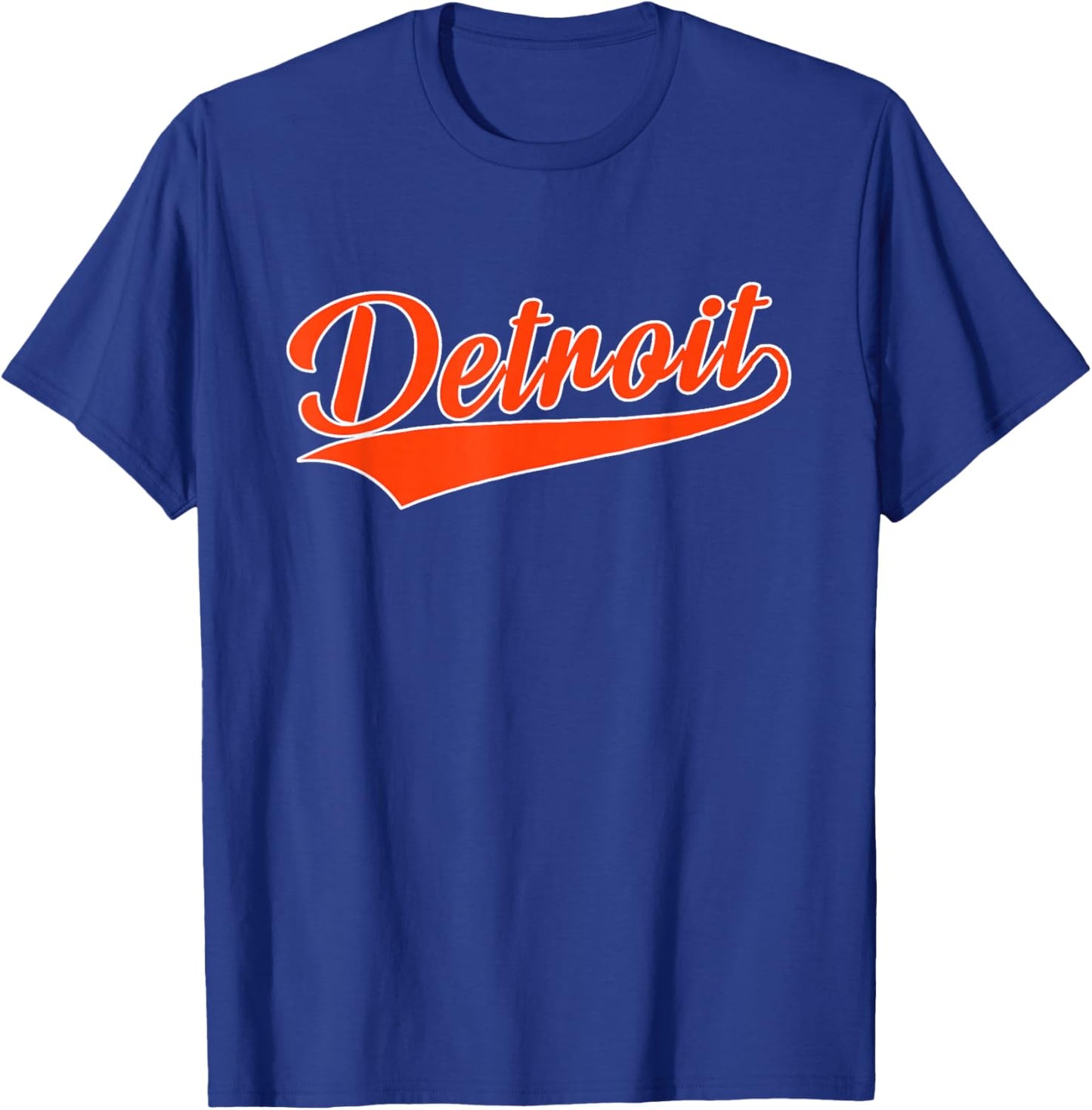 Detroit - Throwback Design - Classic T-Shirt - T-Shirt | Royal
