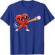 Valentine Baseball Heart Sport Valentines Day Men Boys Kids T-Shirt - T-Shirt | Royal