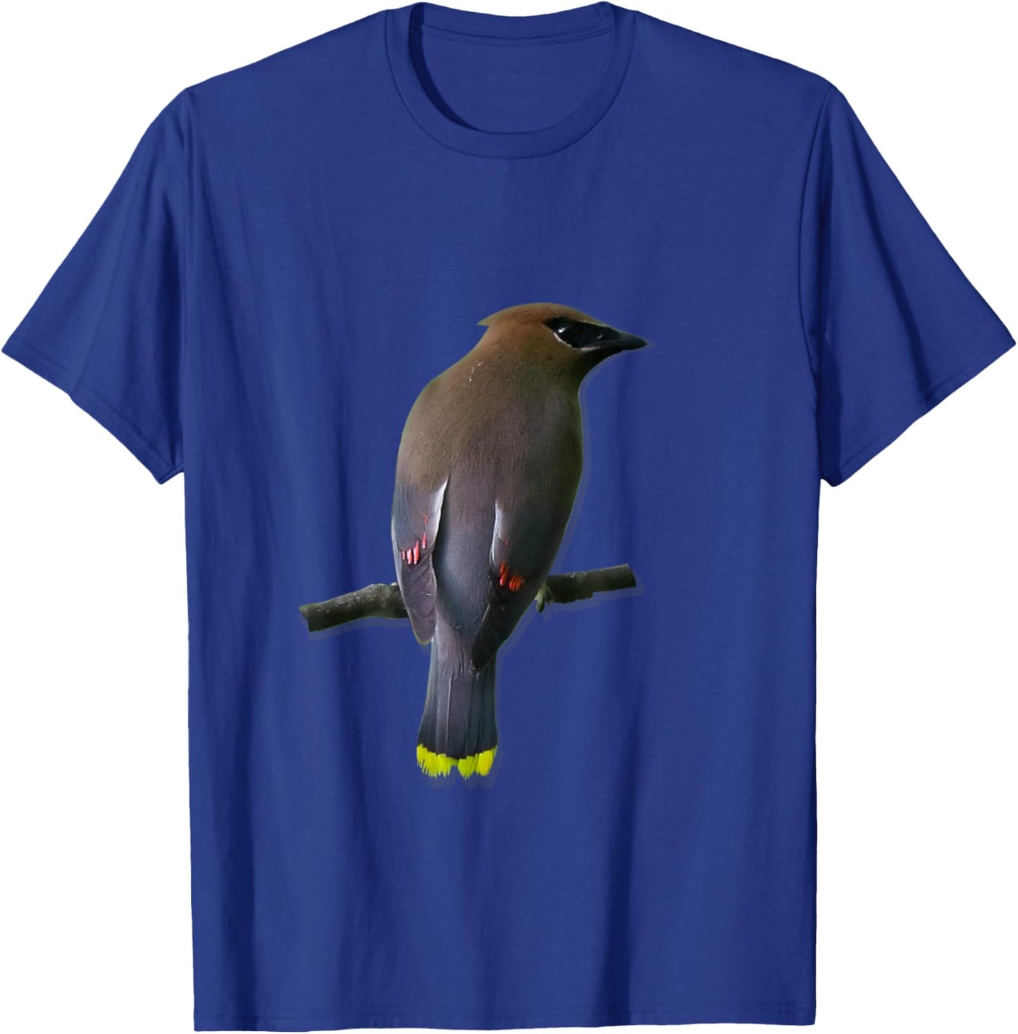 Cedar Waxwing : Bird Watchers T-Shirt - T-Shirt | Royal