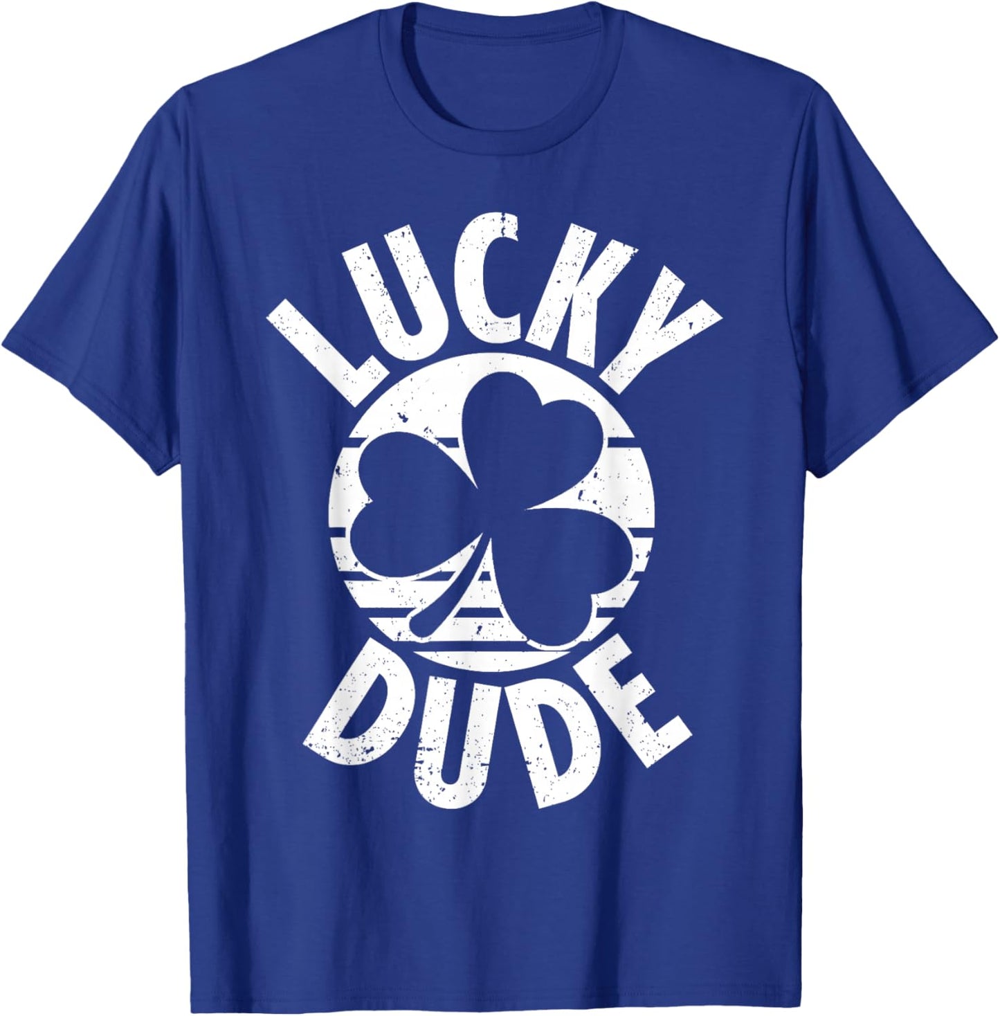 Funny St Patricks Day Lucky Dude Shamrock Boys Kids T-Shirt - T-Shirt | Royal