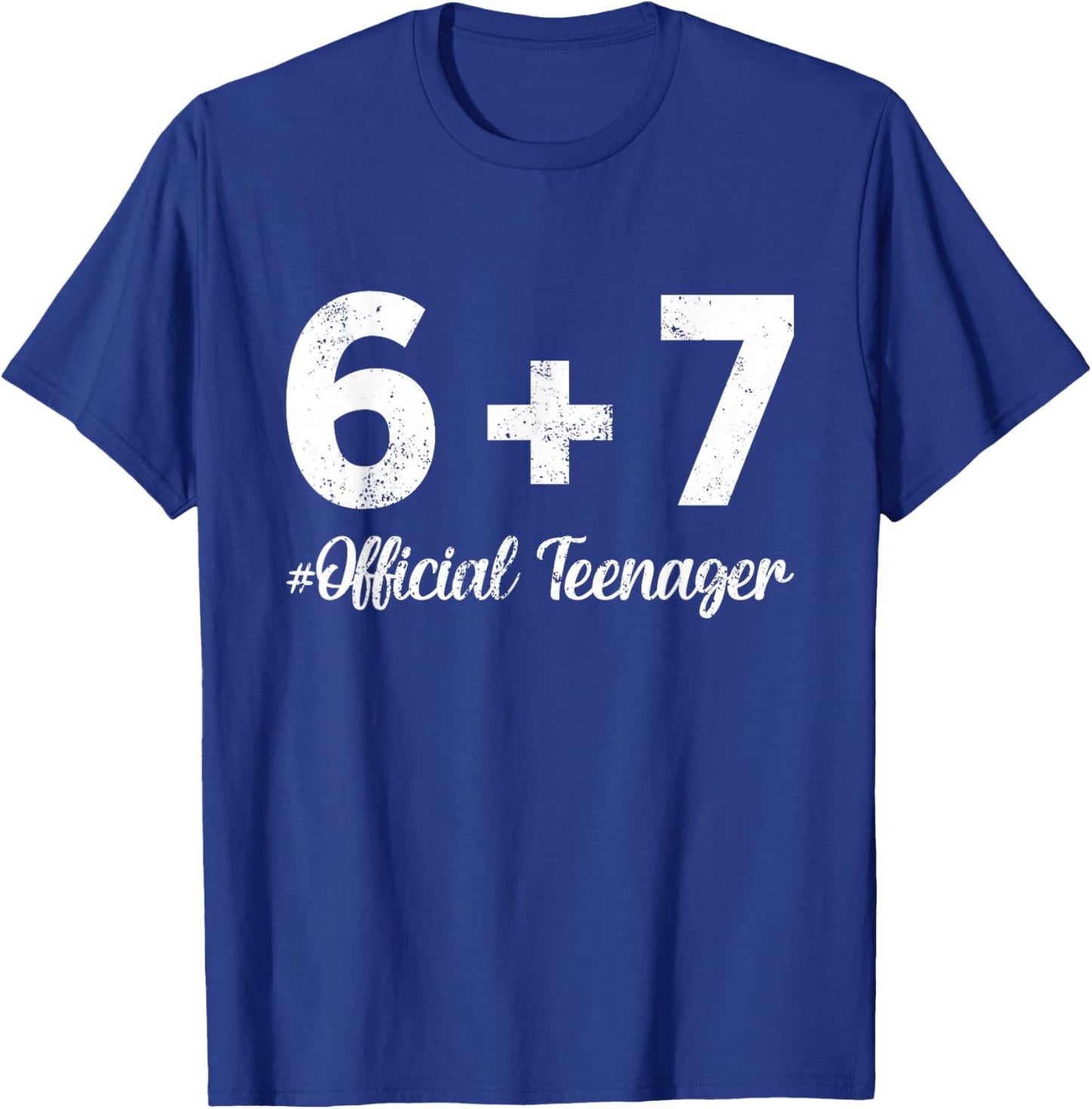6 7 Birthday Official Teenager 13 Year Old 13th Birthday Boy T-Shirt - T-Shirt | Royal