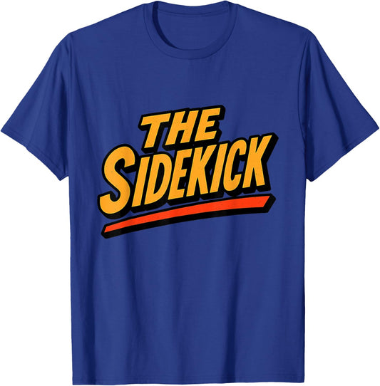 Sidekick Easy Halloween Matching Superhero Costume Dad Mom T-Shirt - T-Shirt | Royal