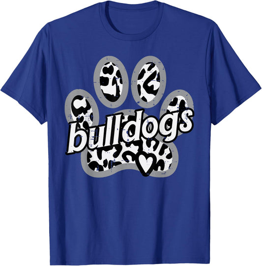 Bulldog Boys Girls Youth Teen Kids Men Women T-Shirt - T-Shirt | Royal