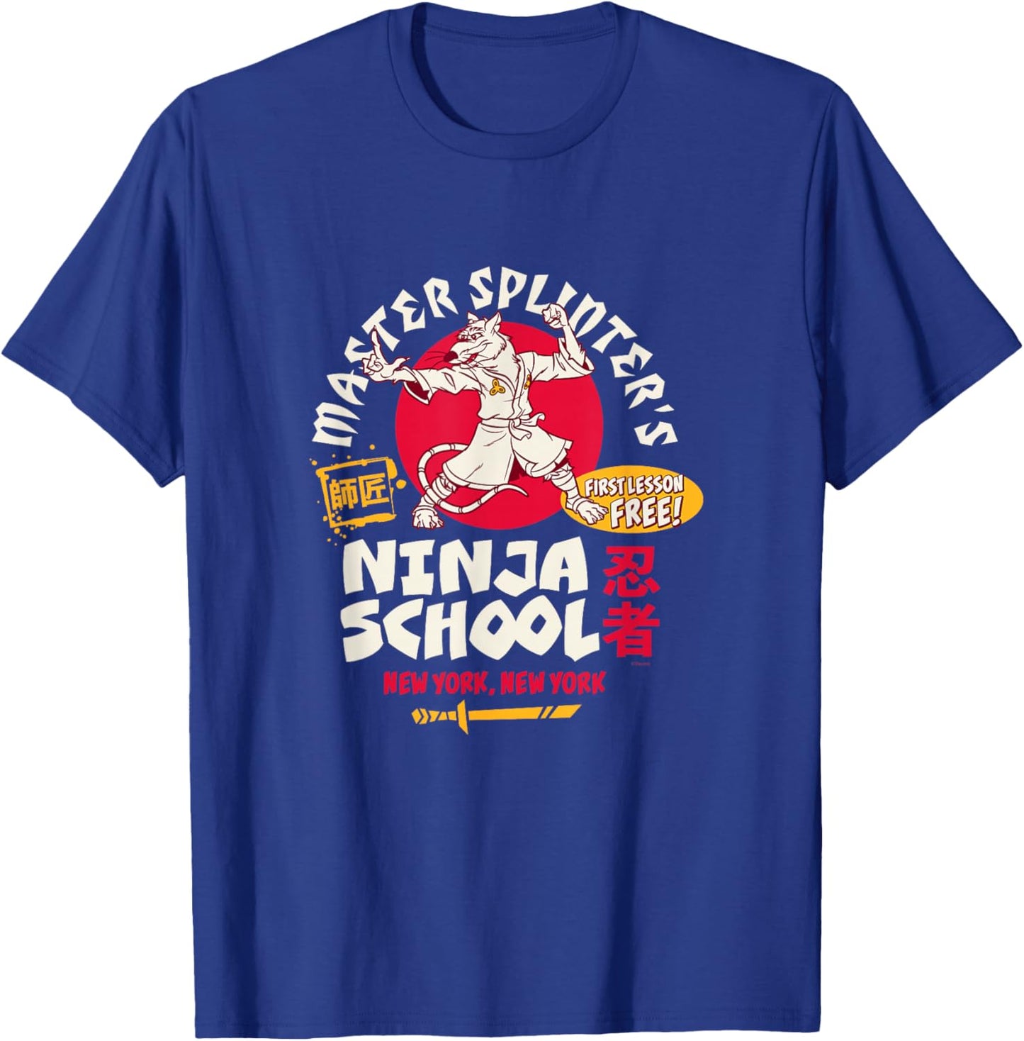 TMNT - Master Splinter's Ninja School T-Shirt - T-Shirt | Royal