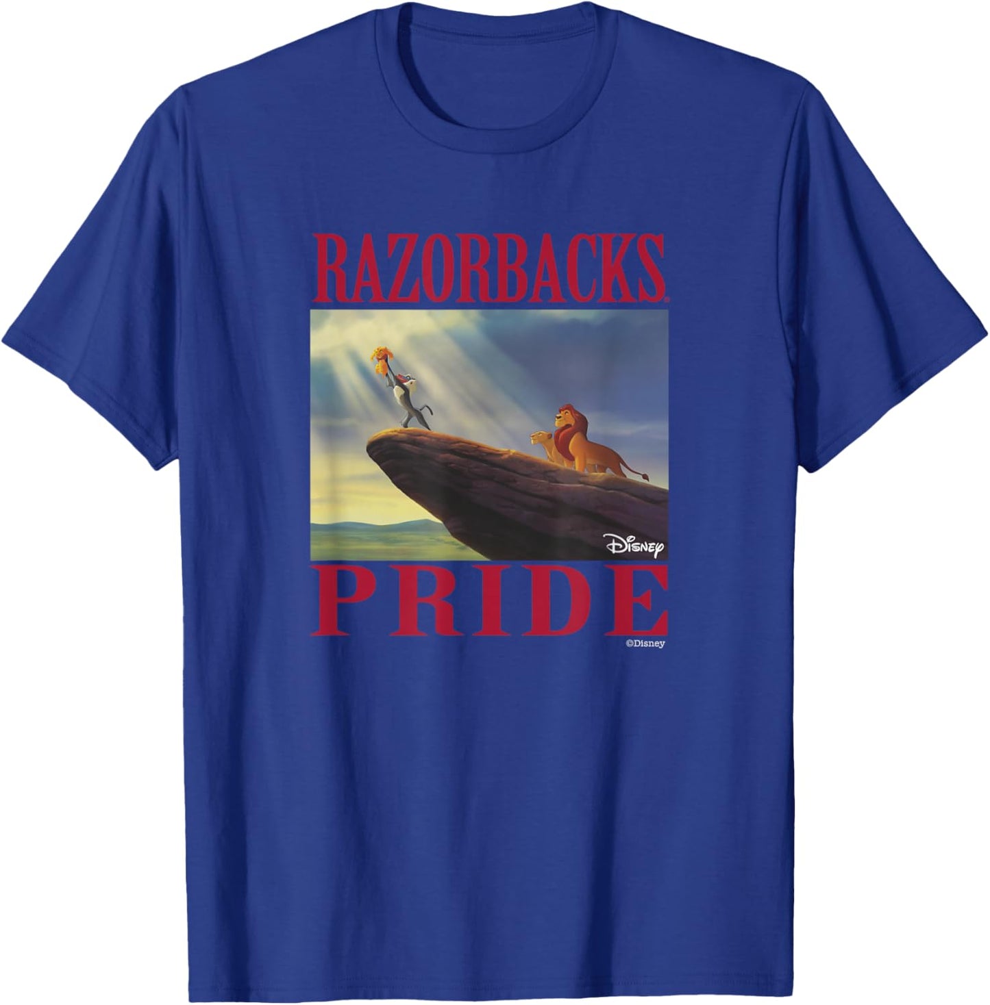 Arkansas Razorbacks Lion King Black Officially Licensed T-Shirt - T-Shirt | Royal