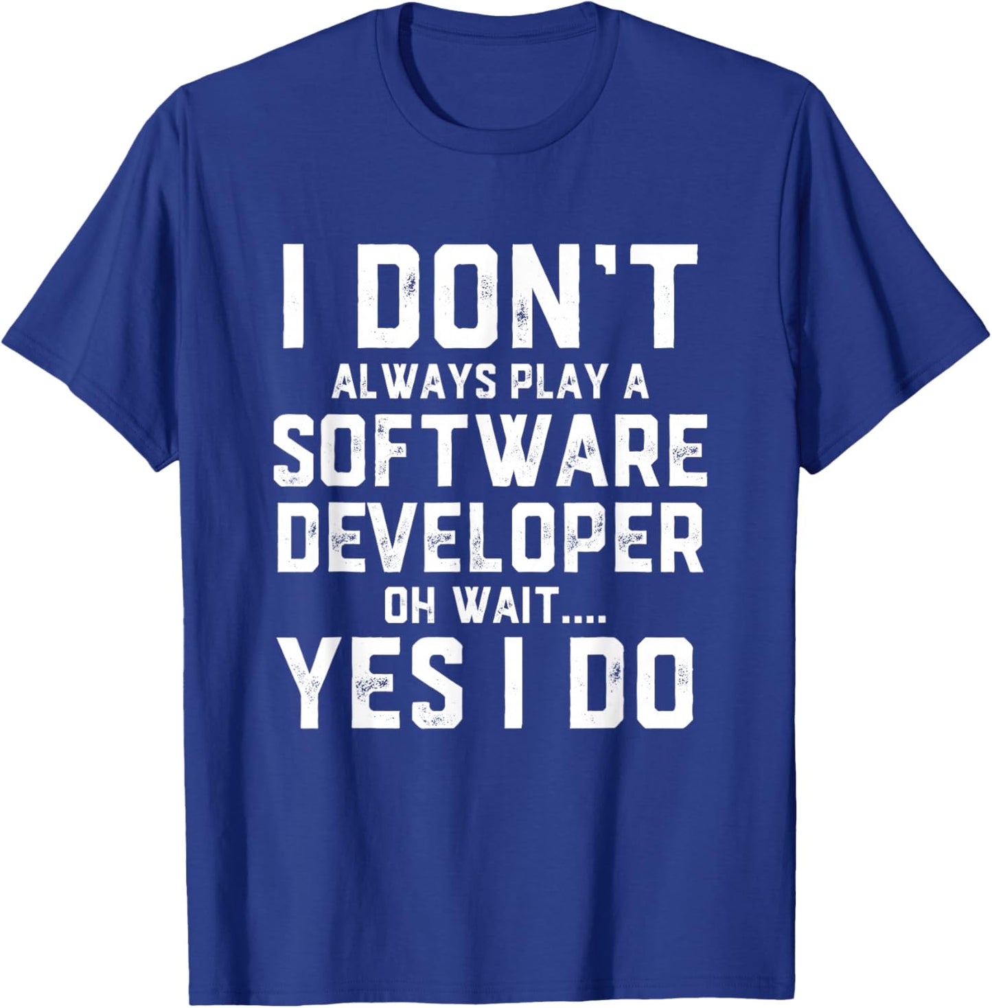 Software Developer Costume Programmer Full Stack Dev Coding T-Shirt - T-Shirt | Royal