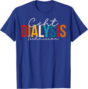 CCHT Dialysis Technician - Kidney RN Nephrology Tech T-Shirt - T-Shirt | Royal