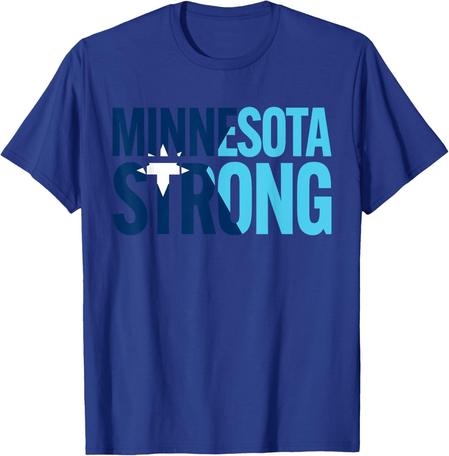 Minnesota Rebel New State Flag T-Shirt - T-Shirt | Royal