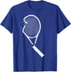 Vintage Broken Tennis Racket Tennis Player Funny Joke T-Shirt - T-Shirt | Royal