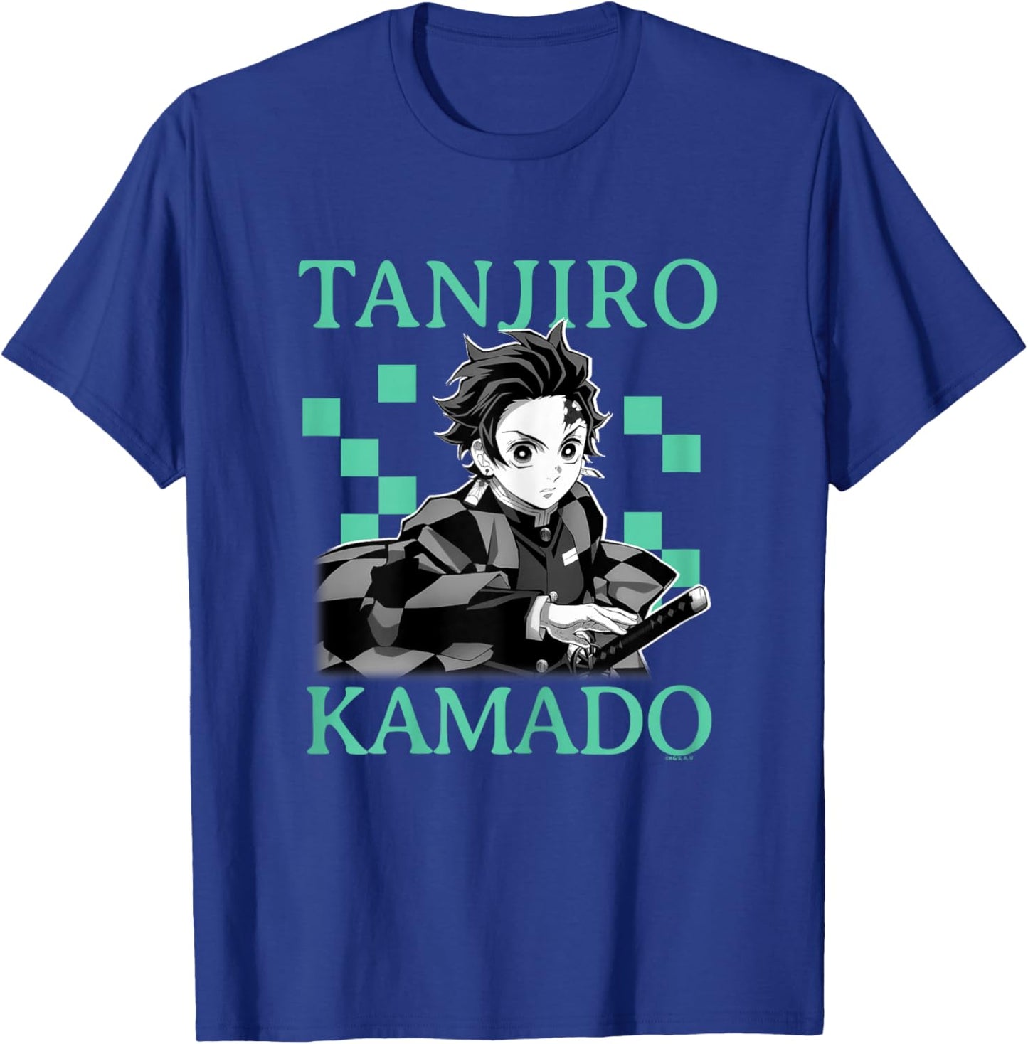 Demon Slayer: Kimetsu no Yaiba Tanjiro Kamado Classic Haori T-Shirt - T-Shirt | Royal