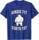 Kinda Fit Sorta Fat Polar Bear Weightlifting Gym Workout T-Shirt - T-Shirt | Royal