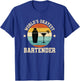 Worlds Okayest Bartender Funny Cocktail Drinking Bar T-Shirt - T-Shirt | Royal