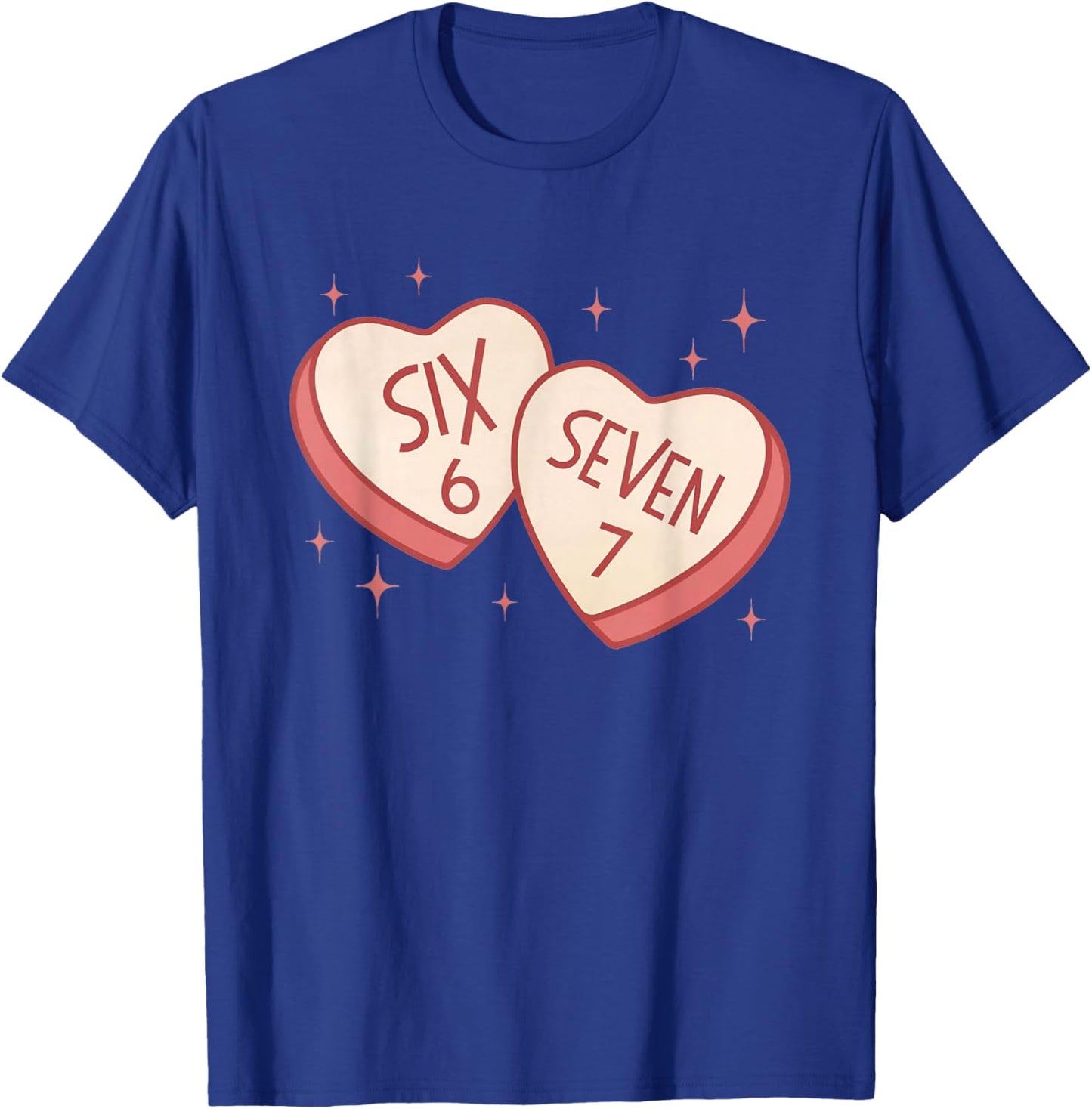 67 Valentines Day Candy Heart 6 7 Meme Six Seven Kids Boys T-Shirt - T-Shirt | Royal