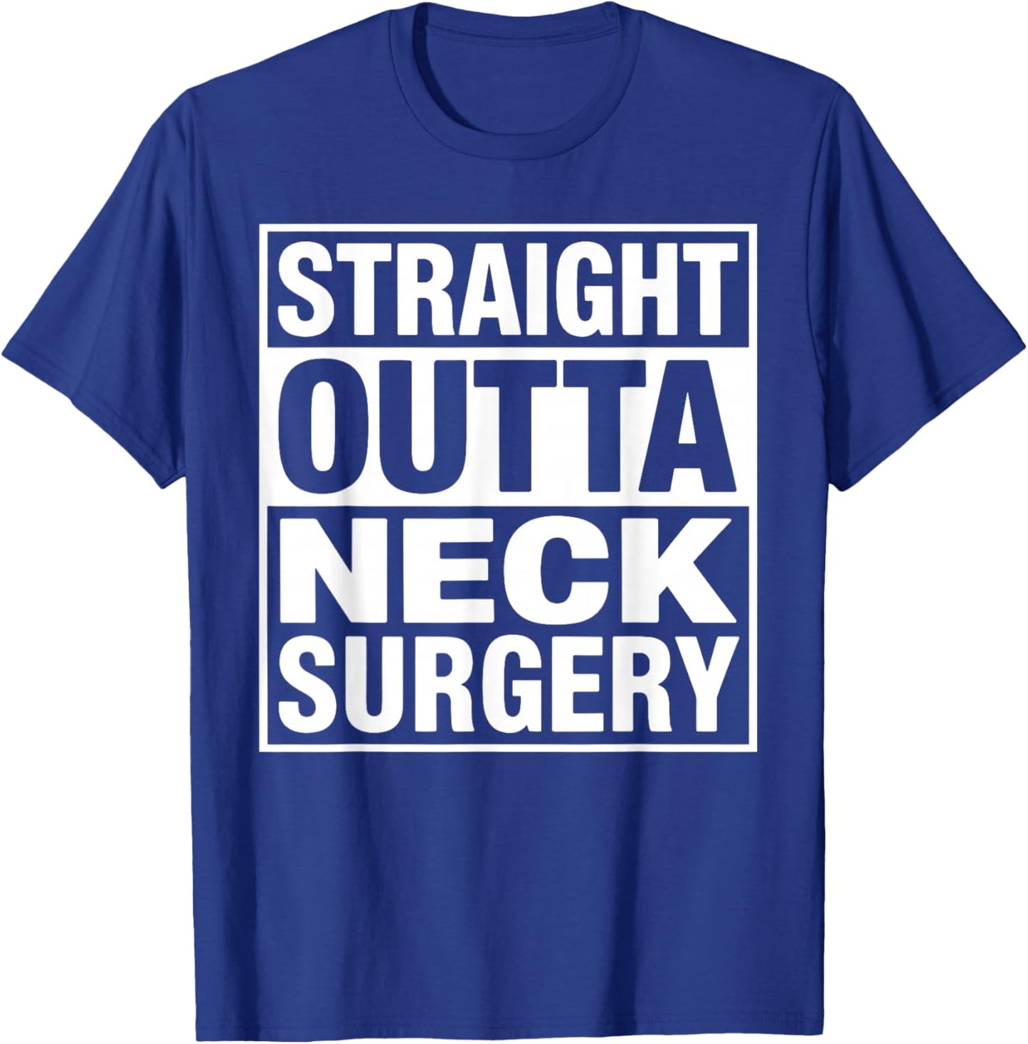 Funny Neck Surgery Art Women Injury Neck Surgery T-Shirt - T-Shirt | Royal