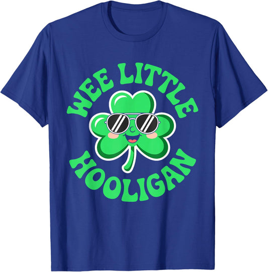 Wee Little Hooligan Shirt St Patricks Day Boys Girls Kids T-Shirt - T-Shirt | Royal