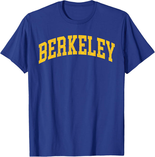 Berkeley California CA Vintage Athletic Sports Design T-Shirt - T-Shirt | Royal
