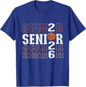 Senior Basketball 2026 Class of 26 Player Team T-Shirt - T-Shirt | Royal
