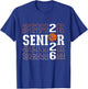 Senior Basketball 2026 Class of 26 Player Team T-Shirt - T-Shirt | Royal
