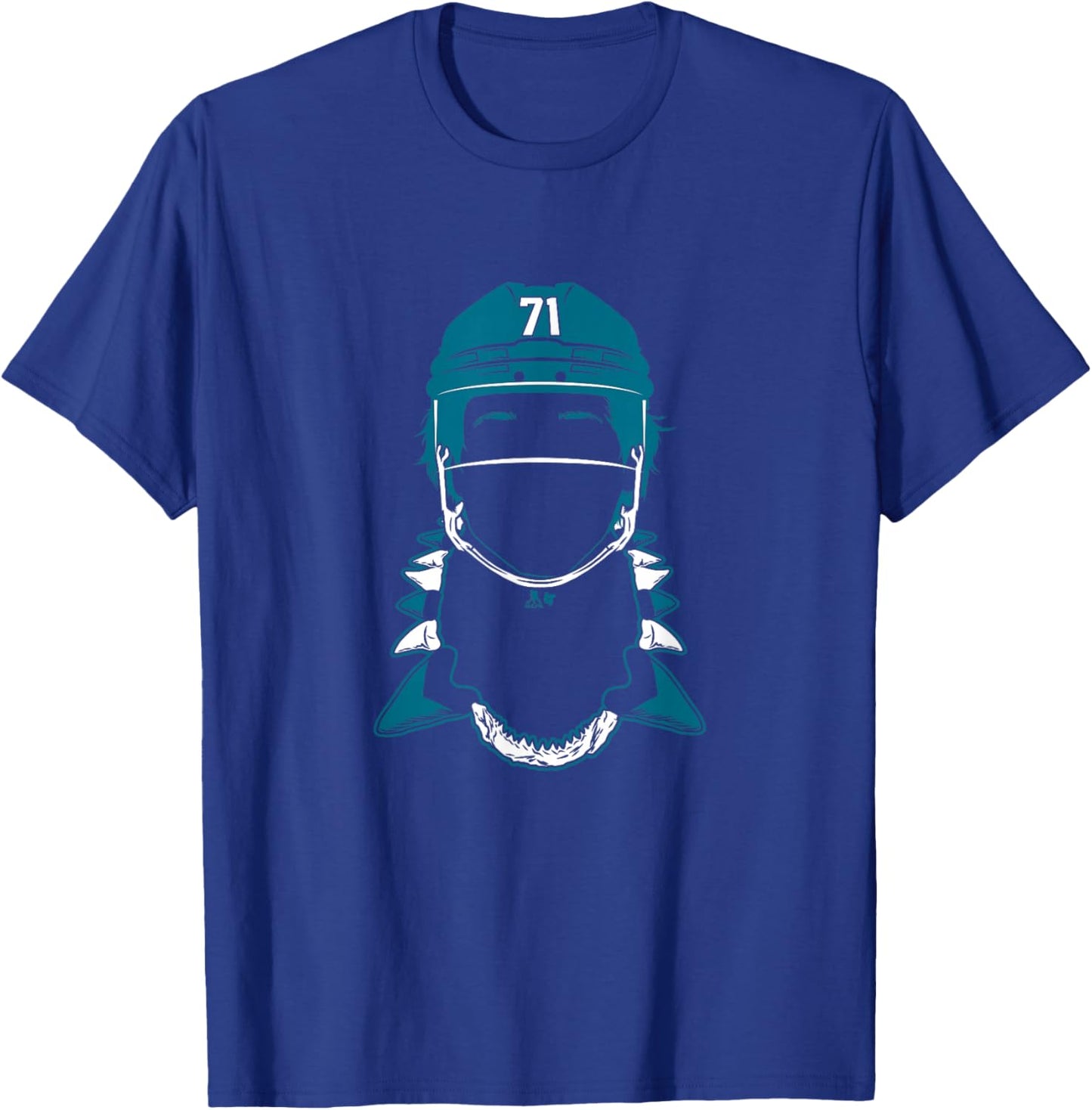 Macklin Celebrini - Tooth Necklace - San Jose Hockey T-Shirt - T-Shirt | Royal