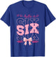 Hello Six Est 2020 Pink 6th Birthday Girl Turning 6 T-Shirt - T-Shirt | Royal