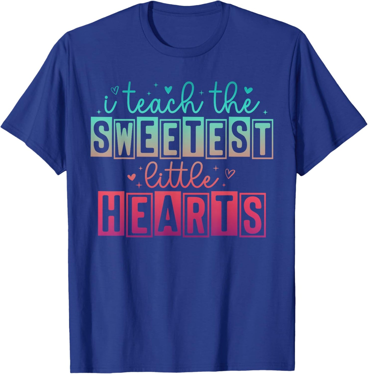 Teaching School Best Teacher Appreciation Inspirational T-Shirt - T-Shirt | Royal