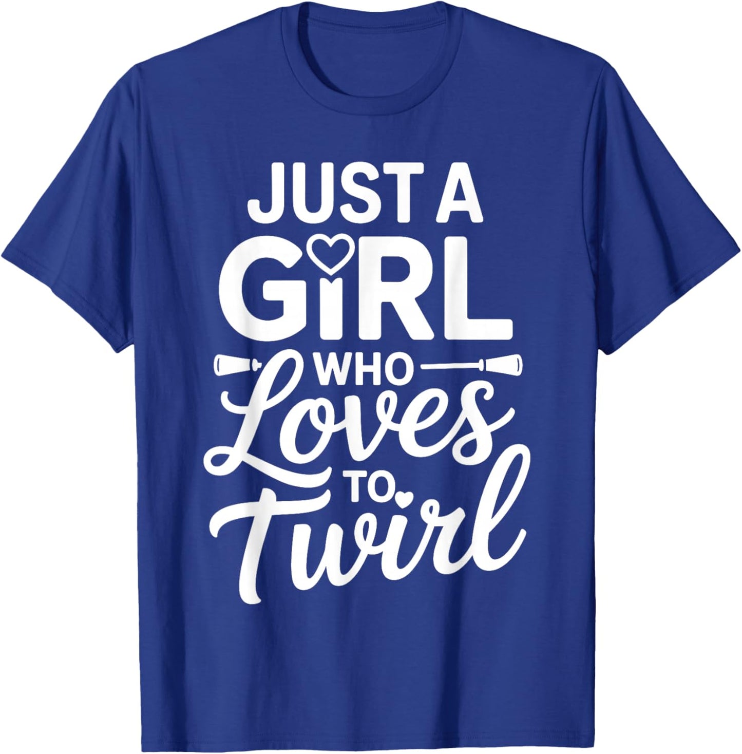 Cool Baton Twirling Art Girls Twirl Baton Twirler T-Shirt - T-Shirt | Royal