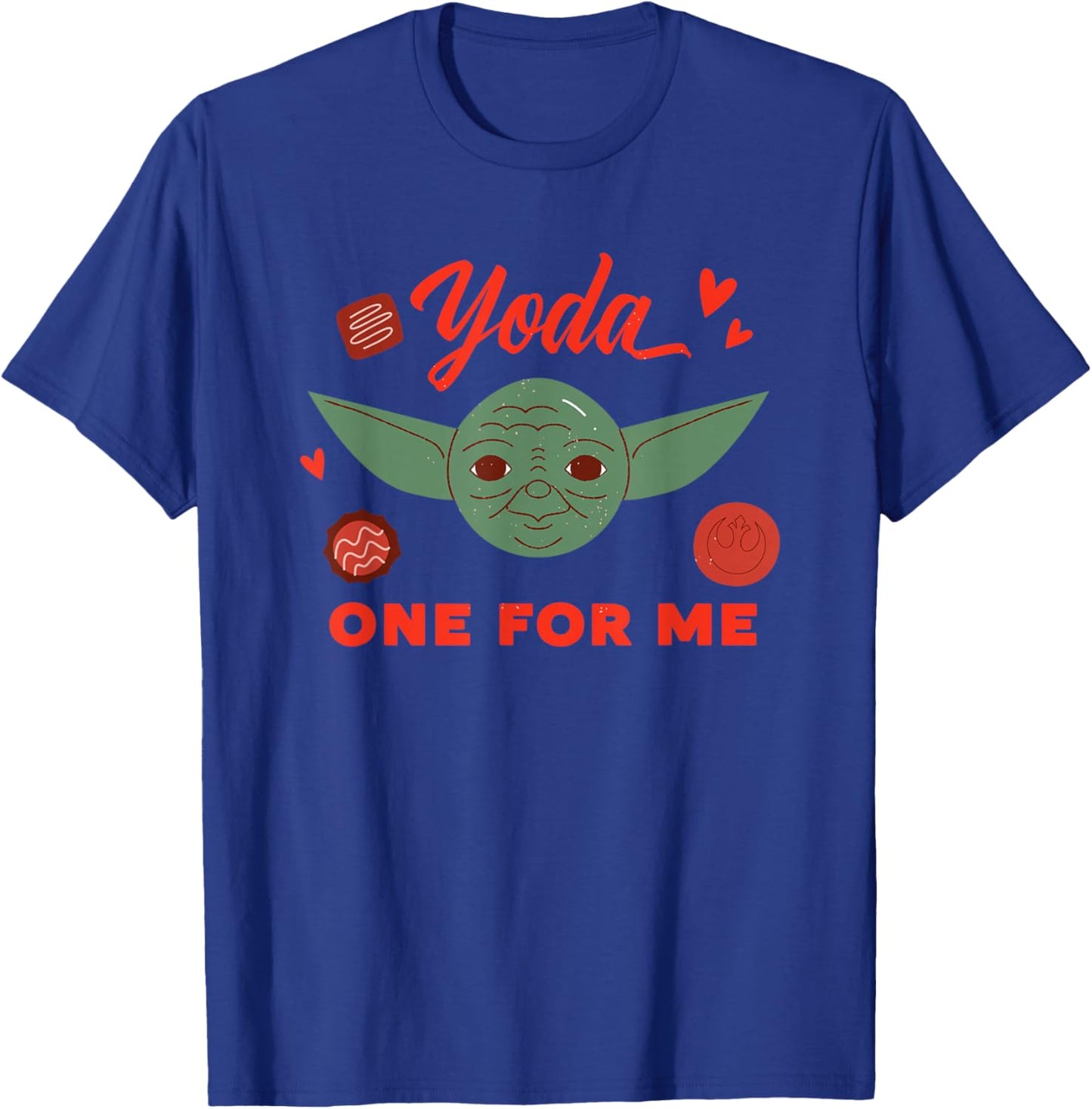 Star Wars Valentine's Day Yoda One For Me Funny Pun T-Shirt - T-Shirt | Royal