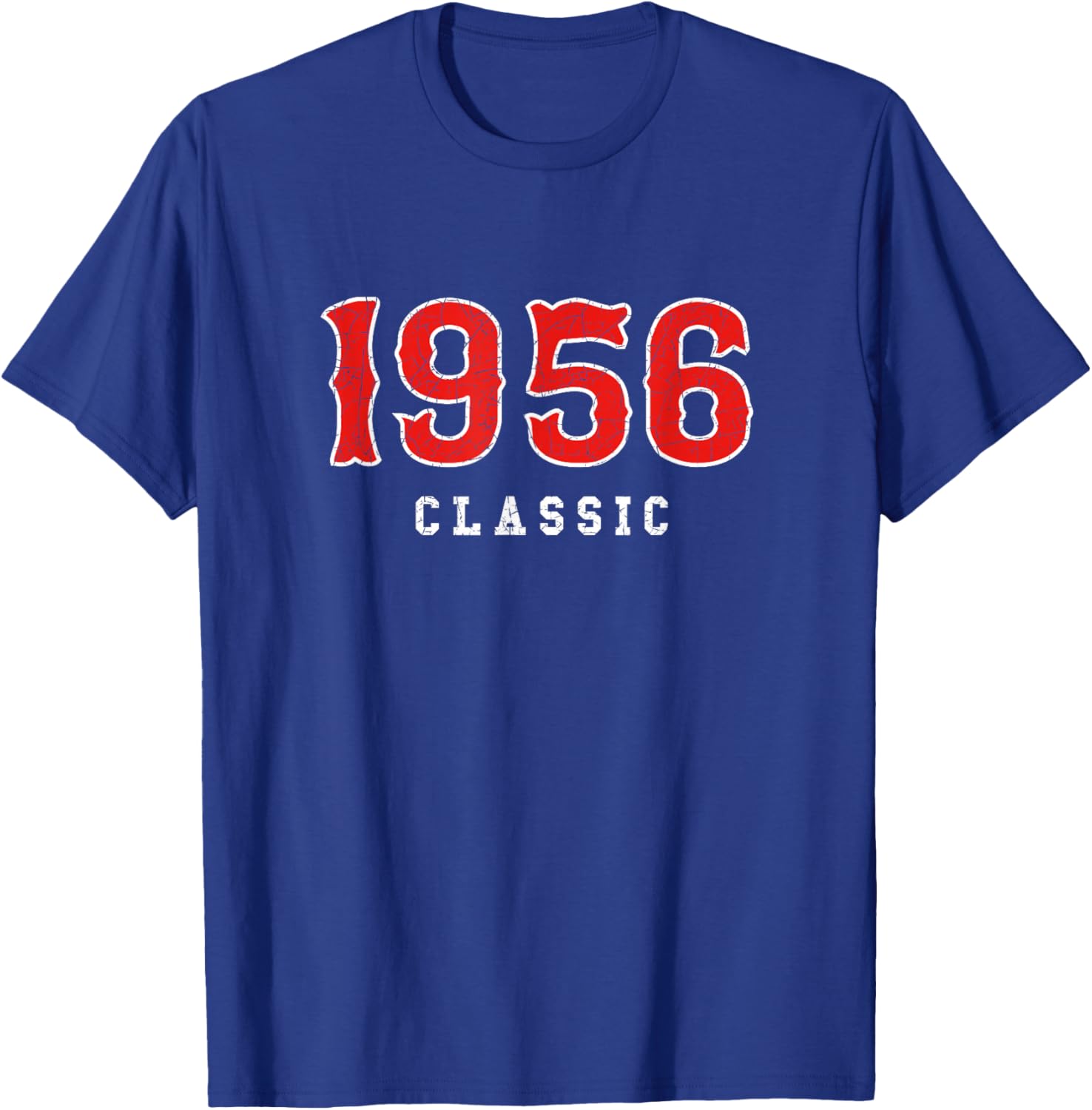 70 Year Old 1956 Classic Baseball Fan 70th Birthday Gift T-Shirt - T-Shirt | Royal