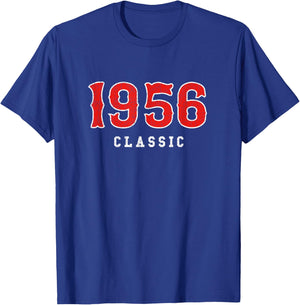 70 Year Old 1956 Classic Baseball Fan 70th Birthday Gift T-Shirt - T-Shirt | Royal