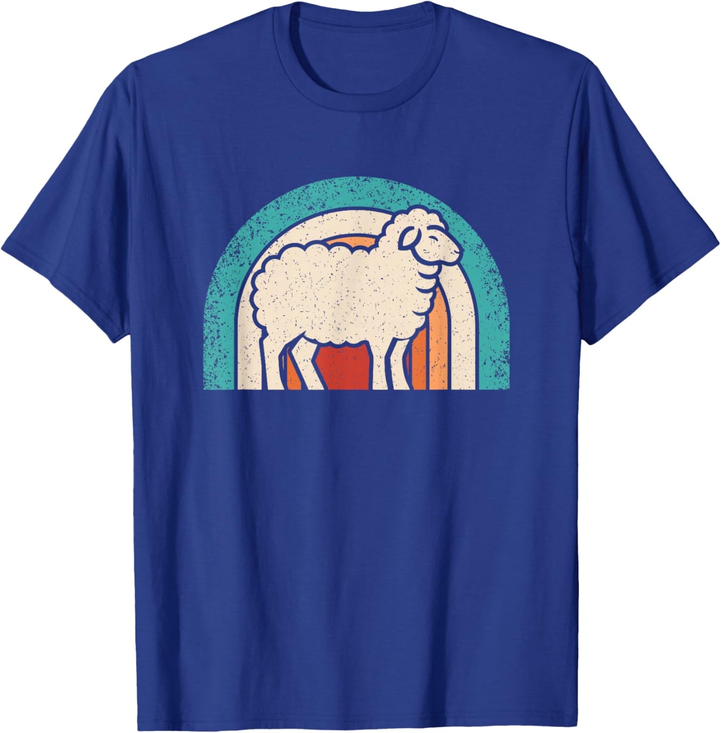 Retro Sheep Lover Vintage Animal Men Women T-Shirt - T-Shirt | Royal
