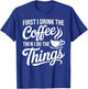 Coffee Art Women Cappuccino Drinker Coffee Lover T-Shirt - T-Shirt | Royal
