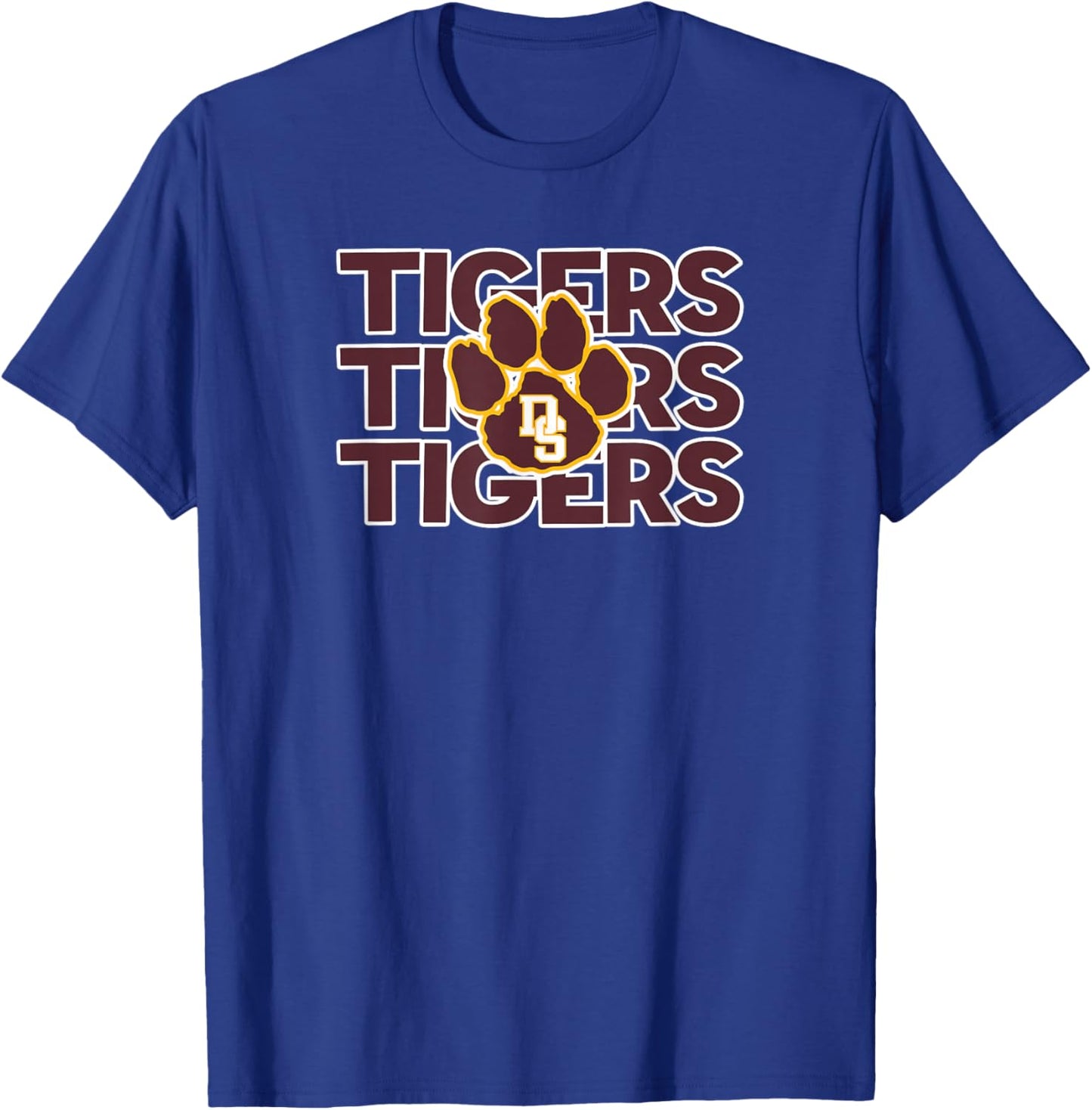 Dripping Springs High School Tigers T-Shirt - T-Shirt | Royal