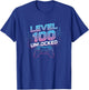Level 100 Unlocked Video Game Controller 100th Day of School T-Shirt - T-Shirt | Royal