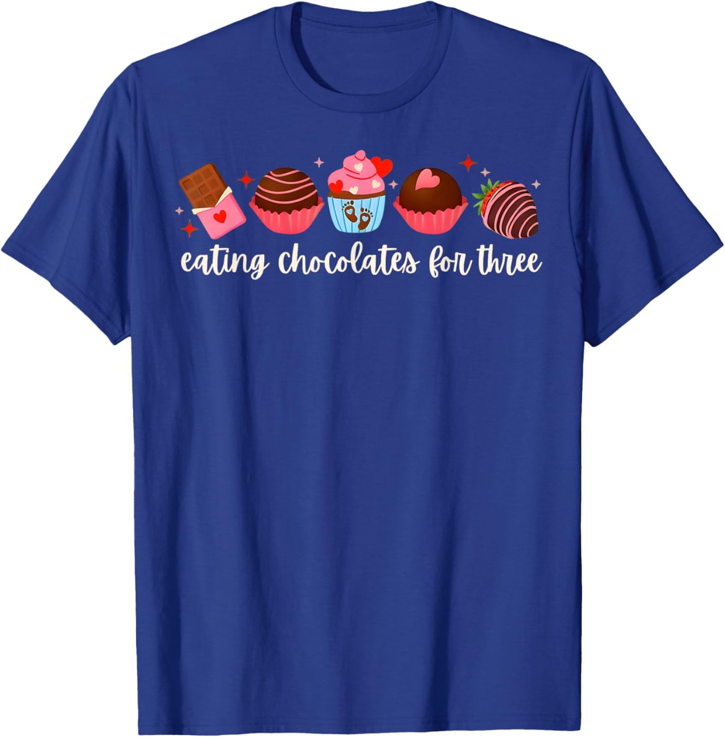 Valentines Twin Pregnancy Announcement Valentines Pregnancy T-Shirt - T-Shirt | Royal