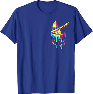 Funny Banana Dab in Pocket Drip Kids Youth Boys Girls T-Shirt - T-Shirt | Royal