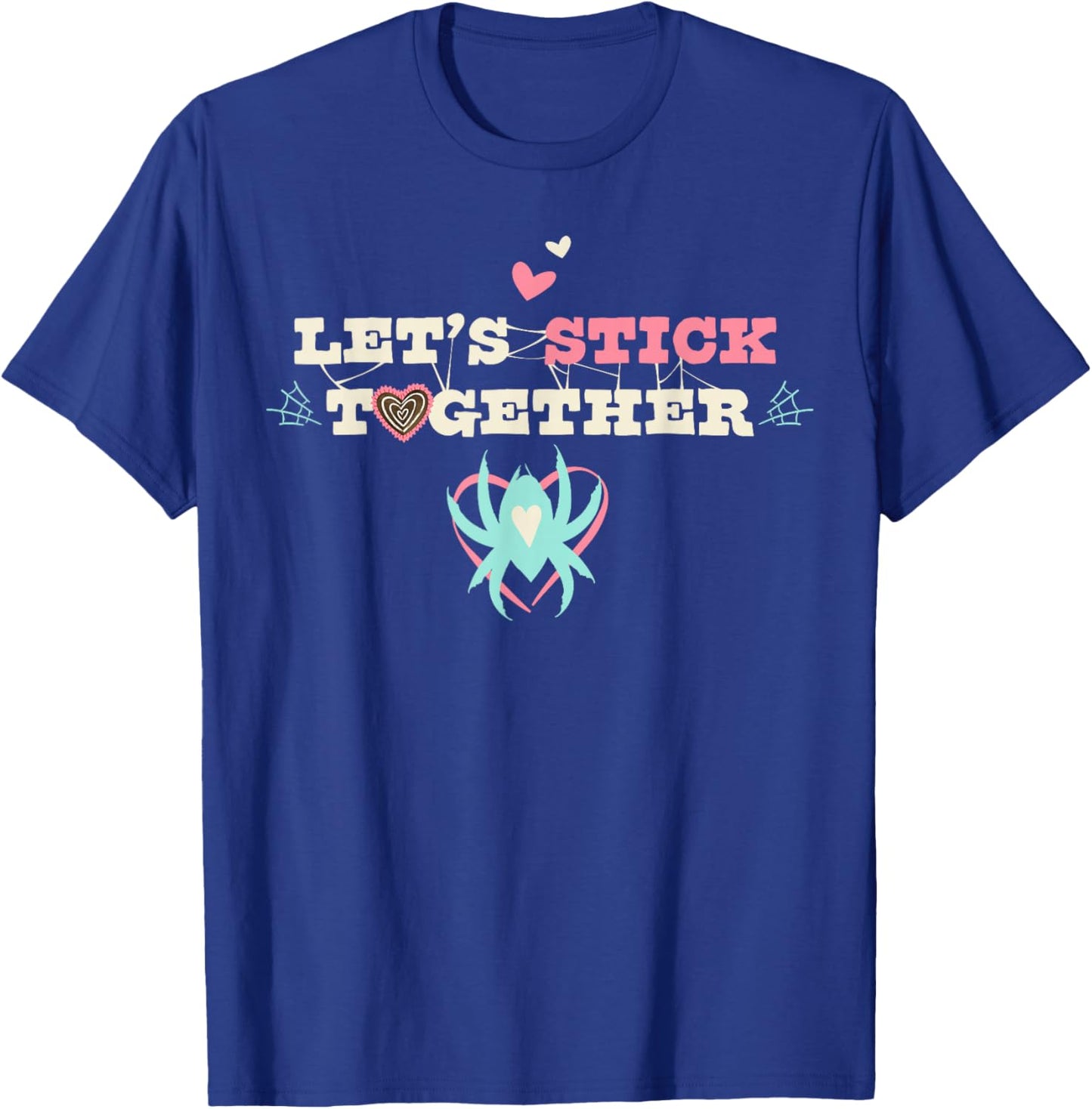 Marvel Ghost-Spider Let's Stick Together Valentine's Day T-Shirt - T-Shirt | Royal