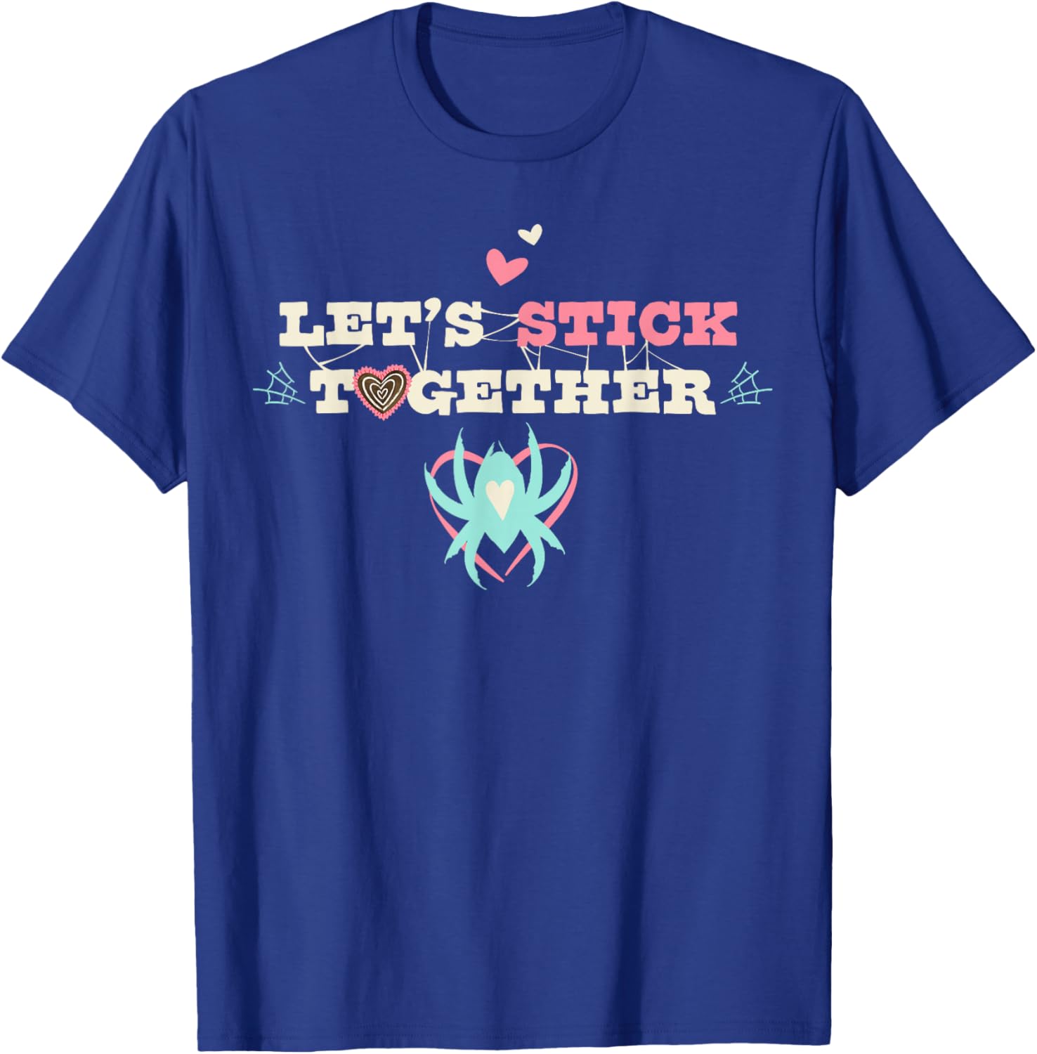 Marvel Ghost-Spider Let's Stick Together Valentine's Day T-Shirt - T-Shirt | Royal