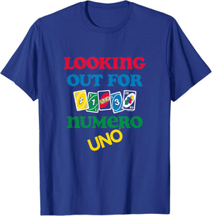 Mattel - UNO - Looking Out for Numero Uno T-Shirt - T-Shirt | Royal
