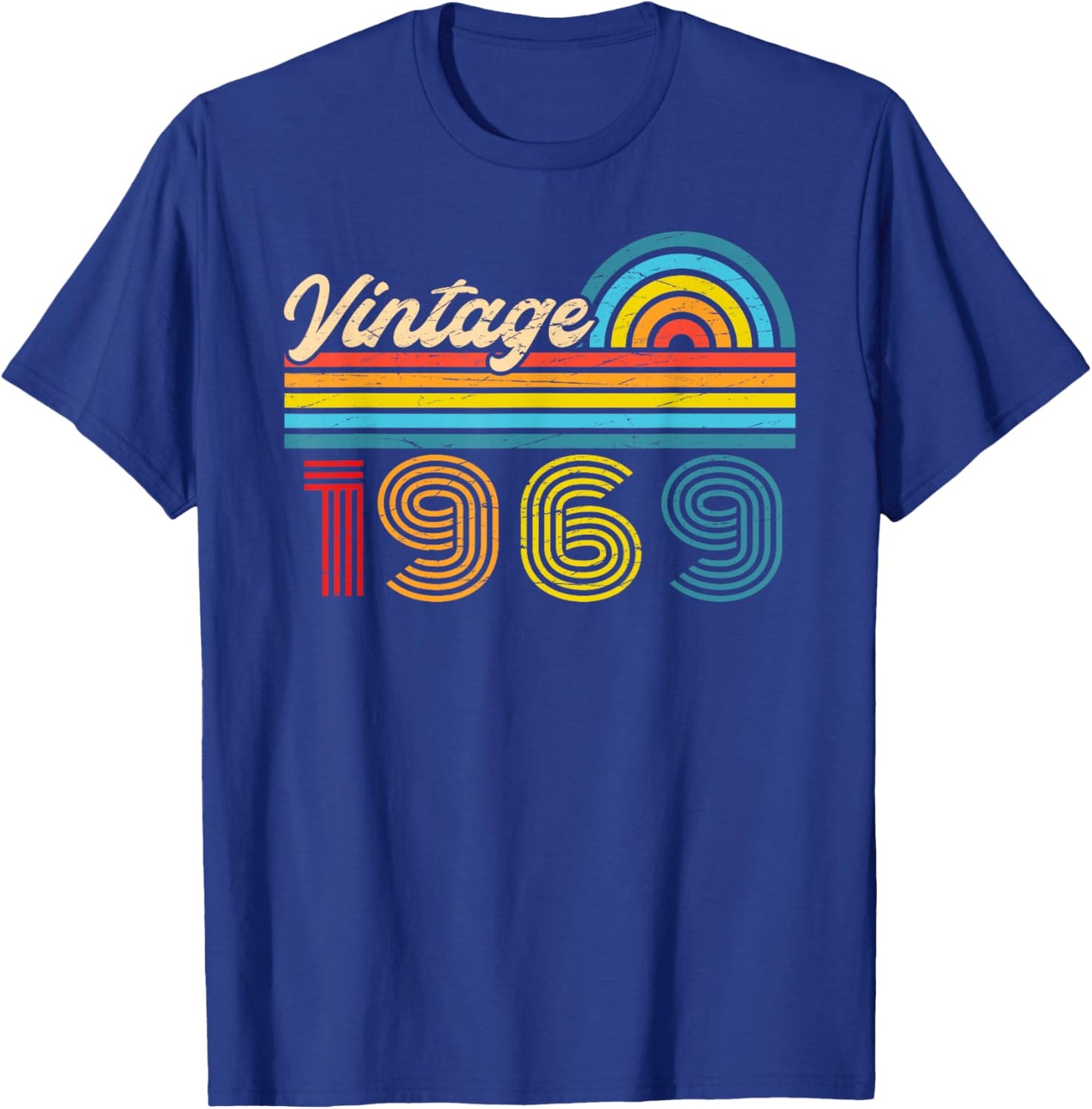 57th Birthday Retro Vintage 1969 Men Women T-Shirt - T-Shirt | Royal