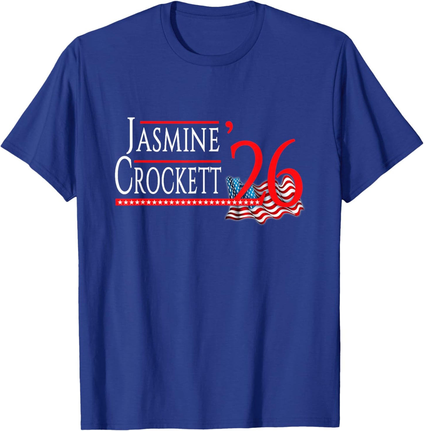 Jasmine Crockett 2026 for US Senate Texas TX Democratq T-Shirt - T-Shirt | Royal